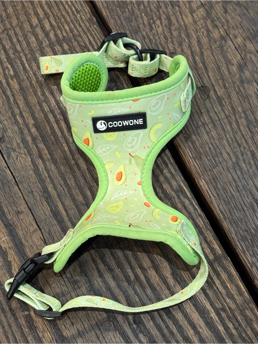 Coowone Light Green Avocado Print XS Dog Harness
